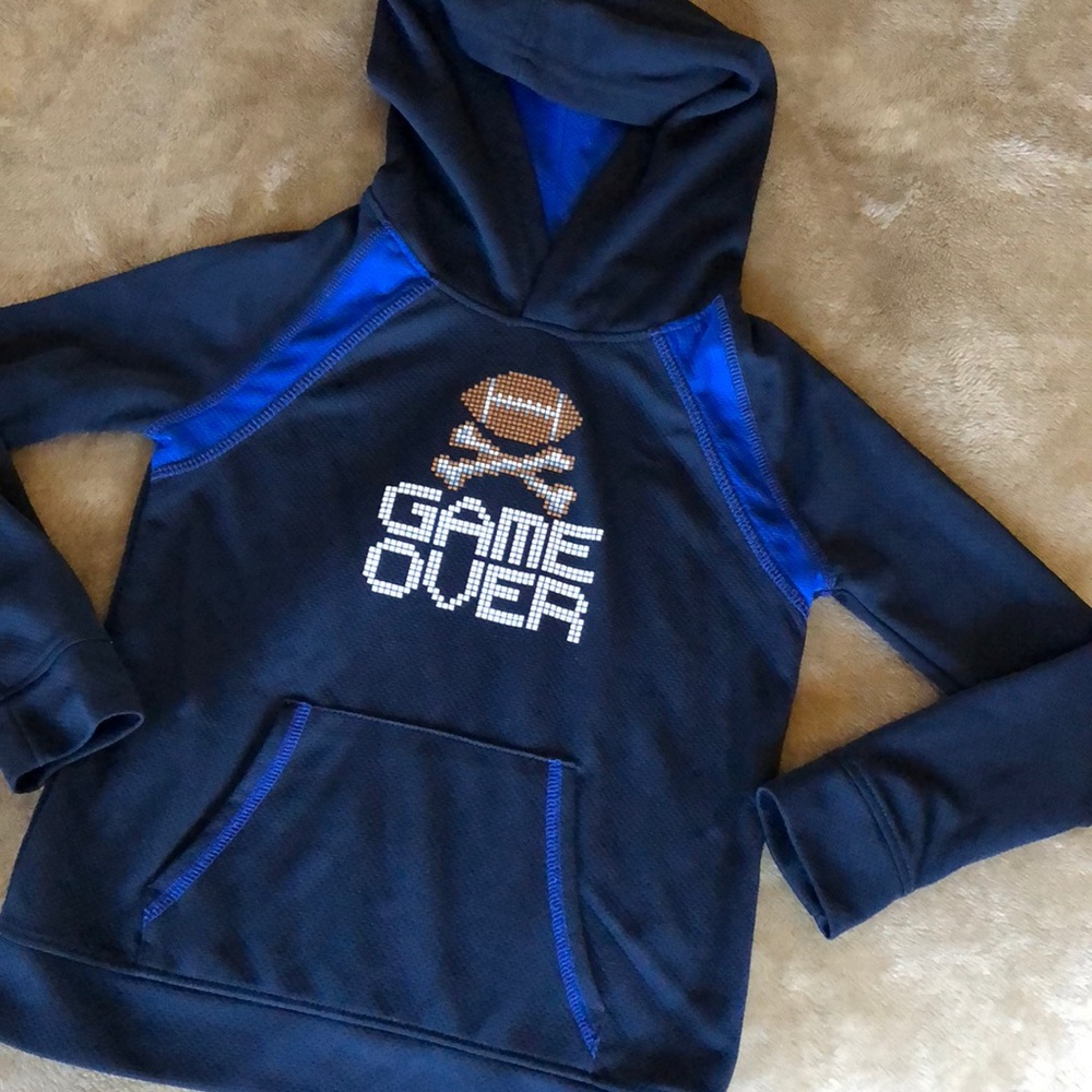 Boy’s ‘Game Over’ football hoodie